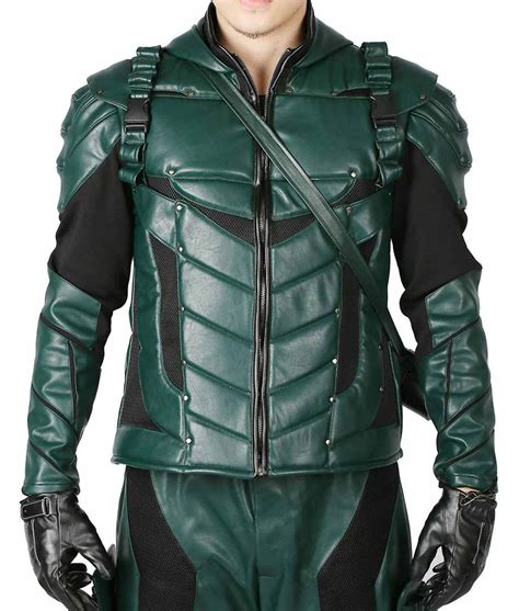 green arrow jacket replica|green arrow mask.